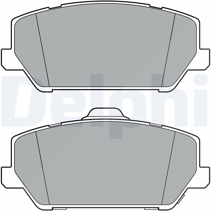 Delphi LP3400 Bremsbelagsatz für Scheibenbremse Bremsbelagsatz für Kia - Bild 6
