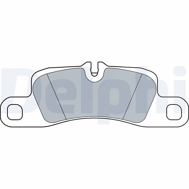 Delphi LP3546 Bremsbelagsatz für Scheibenbremse Bremsbelagsatz für Porsche - Bild 5