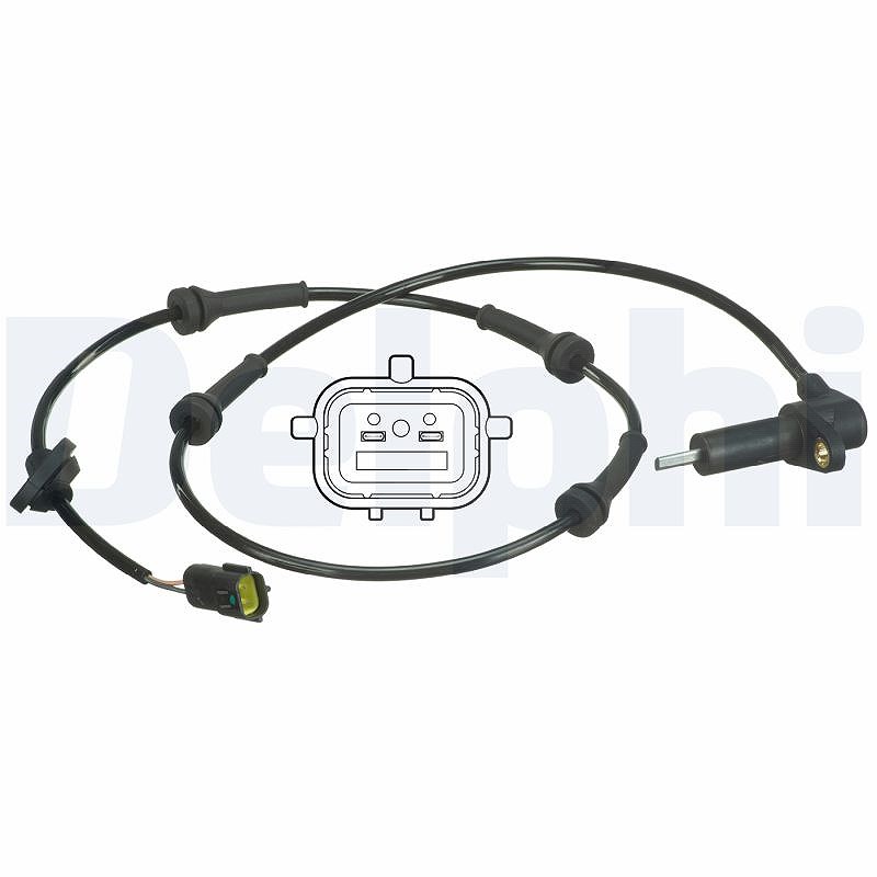 Für DELPHI SS20522 Sensor, wheel speed SS20522 ABS sensor front/rear R fits: KI - Bild 10