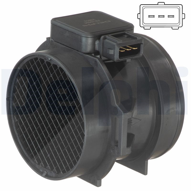 Für DELPHI AF10494-12B1 Mass Air Flow Sensor AF10494-12B1 Air flowmeter (3 pin, - Bild 7