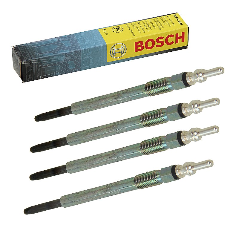 Bosch 4x Glühkerze Duraterm GLP094 [Hersteller-Nr. 0250204002] für Suzuki, Mini, Citroën, Peugeot, Fiat, Volvo, Toyota, Mazda, Ford