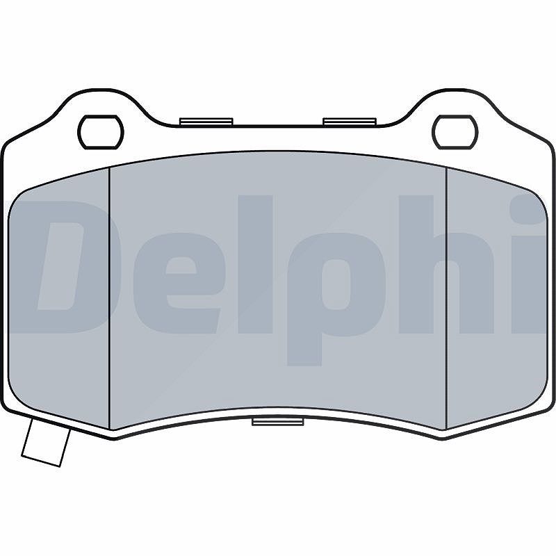 Delphi Bremsbelagsatz, Scheibenbremse Lp3547 Für Jeep - Bild 8