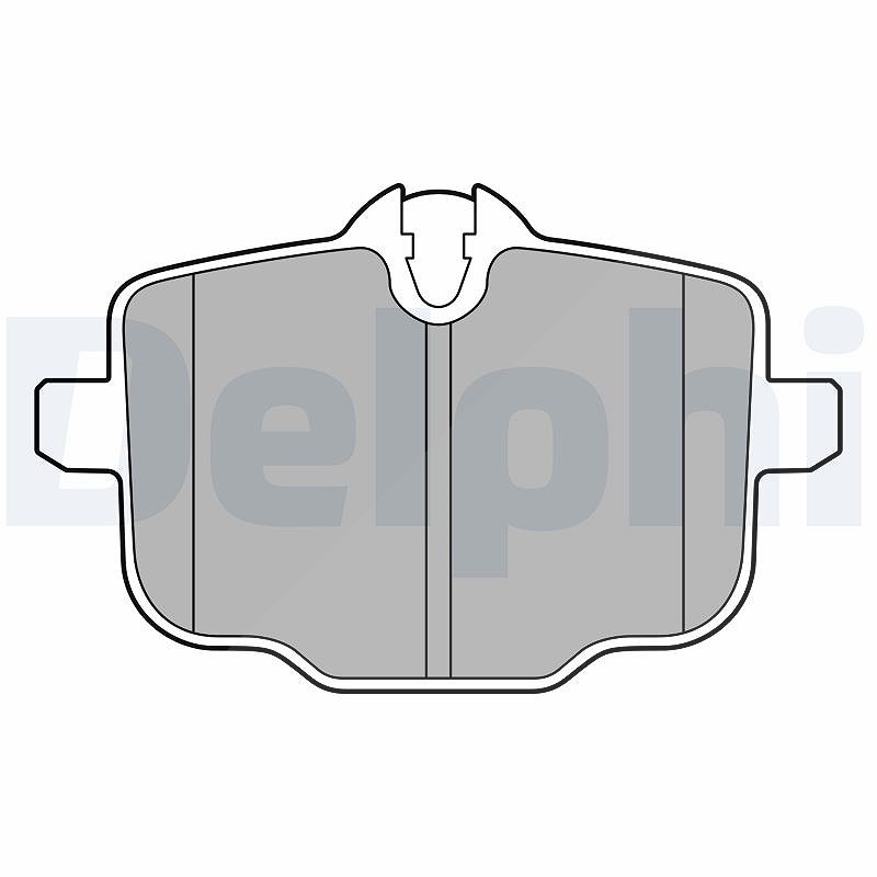 Für DELPHI LP3579 Brake Pad Set, disc brake LP3579 Brake pads set rear (with a - Bild 7