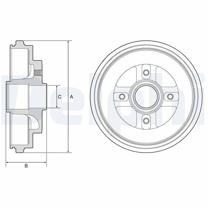 Delphi Bremstrommel Hinten Suzuki Ignis - Bild 7