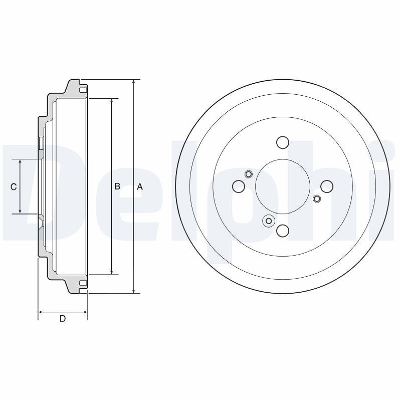 Delphi Bremstrommel Bf596 - Bild 5