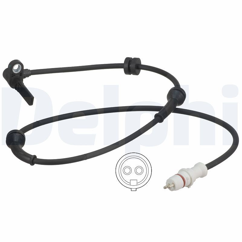 Sensor, Raddrehzahl aktiver Sensor SS20608 DELPHI für FIAT PUNTO - Bild 7