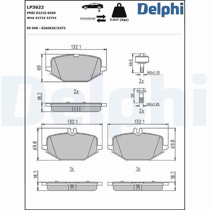 Delphi Bremsbelagsatz Hinten Lp3622 - Bild 6