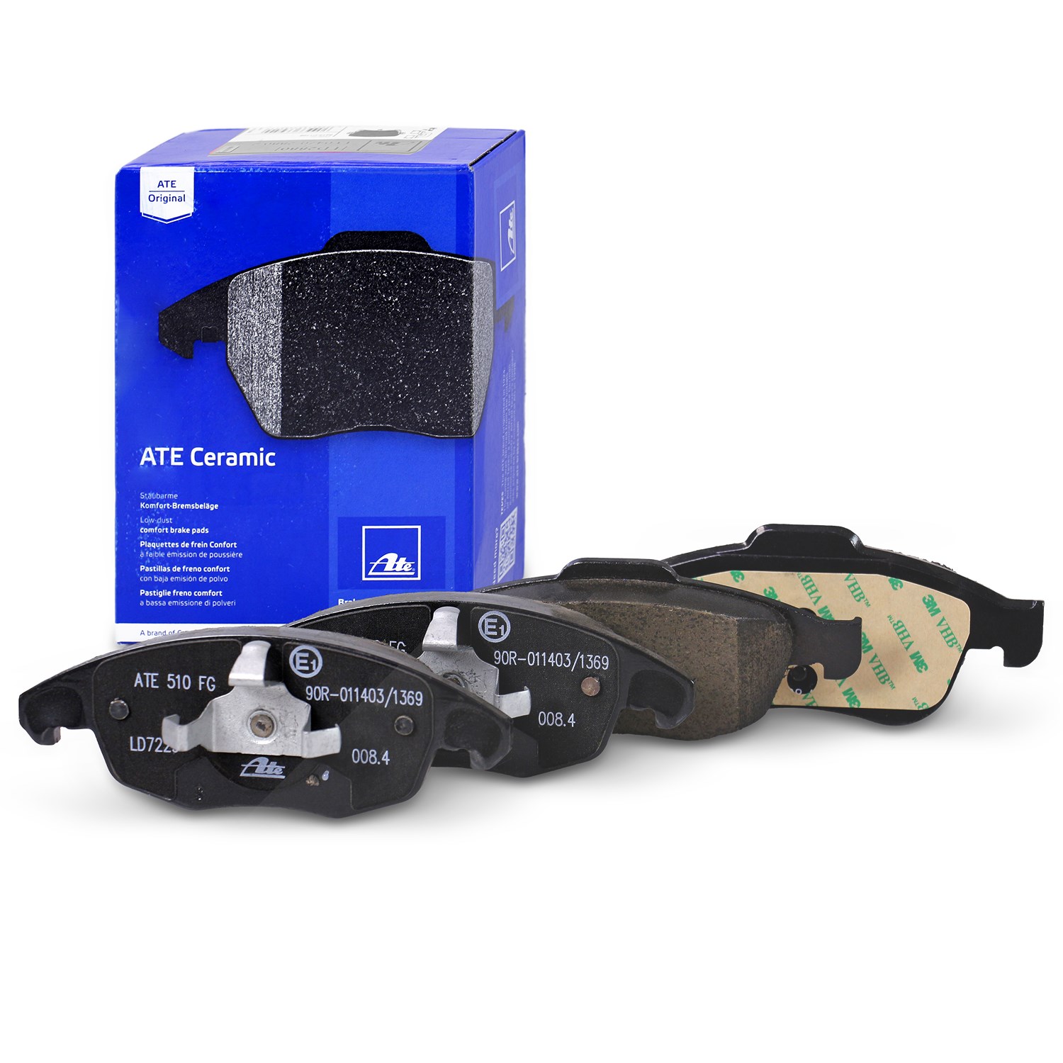 Ate CERAMIC Bremsbelagsatz vorne [Hersteller-Nr. 13.0470-7229.2] für Ds, Citroën, Peugeot