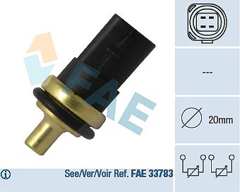 FAE 33781 Sensor für Kühlmitteltemperatur Sensor Kühlmitteltemperatur - Bild 4