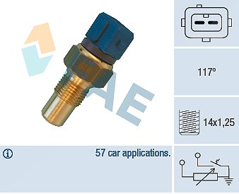 Sensor, Kühlmitteltemperatur 34440 FAE für CITROËN SAXO XSARA XSARA Break - Bild 3