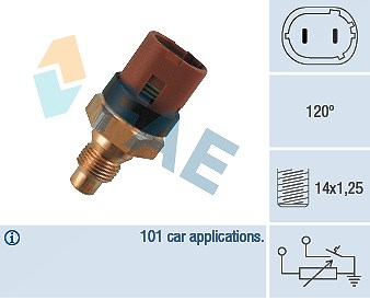 FAE Sensor, Kühlmitteltemperatur 34100 für RENAULT - Bild 3