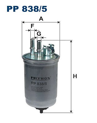FILTRON Kraftstofffilter PP 838/5 Leitungsfilter 191mm für Ford - Bild 7