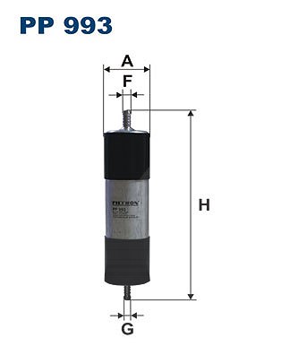 Filtron Kraftstofffilter Pp 993 Leitungsfilter 250Mm Für Vag - Bild 6