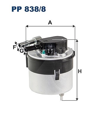Filtron Kraftstofffilter [Hersteller-Nr. PP838/8] für Ford, Mazda, Volvo - Bild 7