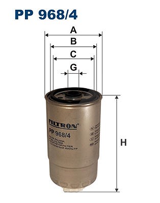 Filtron Kraftstofffilter Pp968/4 Größe 1.5 Pp 968/4 - Bild 6