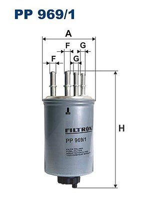 Filtron Kraftstofffilter Pp 969/1 Leitungsfilter 187Mm Für Land Rover - Bild 5