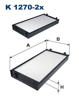 Für FILTRON K 1270-2x Filter, interior air - Bild 7