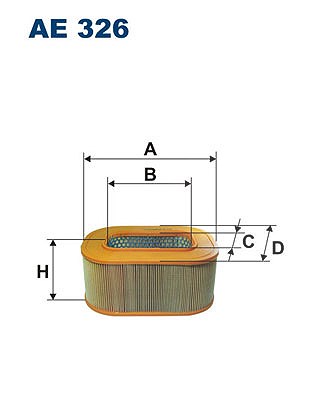 Für FILTRON AE 326 Air filter AE 326 Air filter (Cartridge) fits: MERCEDES 124 - Bild 6