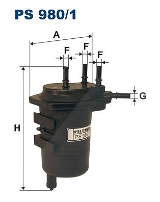 Für FILTRON PS 980/1 Fuel Filter PS 980/1 Fuel filter fits: RENAULT GRAND SCENI - Bild 6