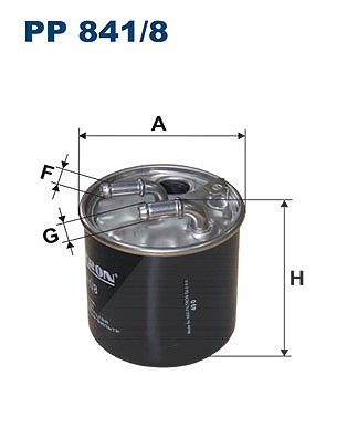 Für FILTRON PP 841/8 Fuel Filter PP 841/8 Fuel filter fits: MERCEDES A (W169), - Bild 5
