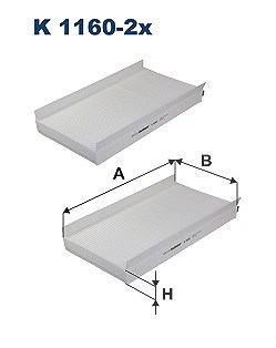 Für FILTRON K 1160-2X Filter, cabin air K 1160-2X Cabin filter fits: BMW 5 (E60 - Bild 6
