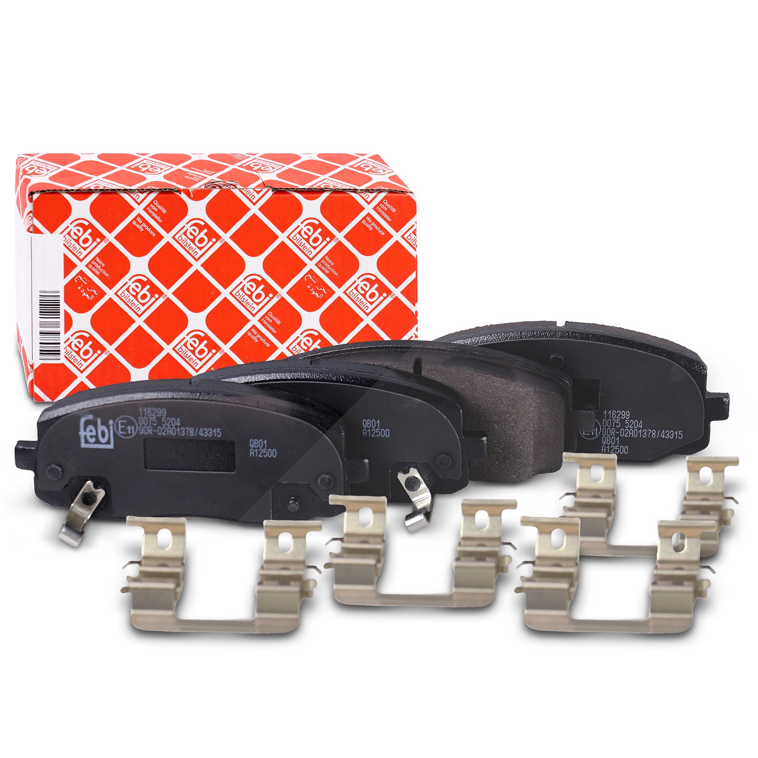 Febi Bilstein Bremsbelagsatz vorne [Hersteller-Nr. 116299] für Hyundai, Kia