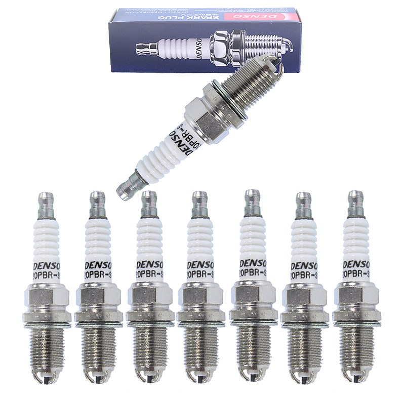 Denso 8x Zündkerze K20PBR-S10 [Hersteller-Nr. K20PBR-S10] für Porsche, Audi, VW