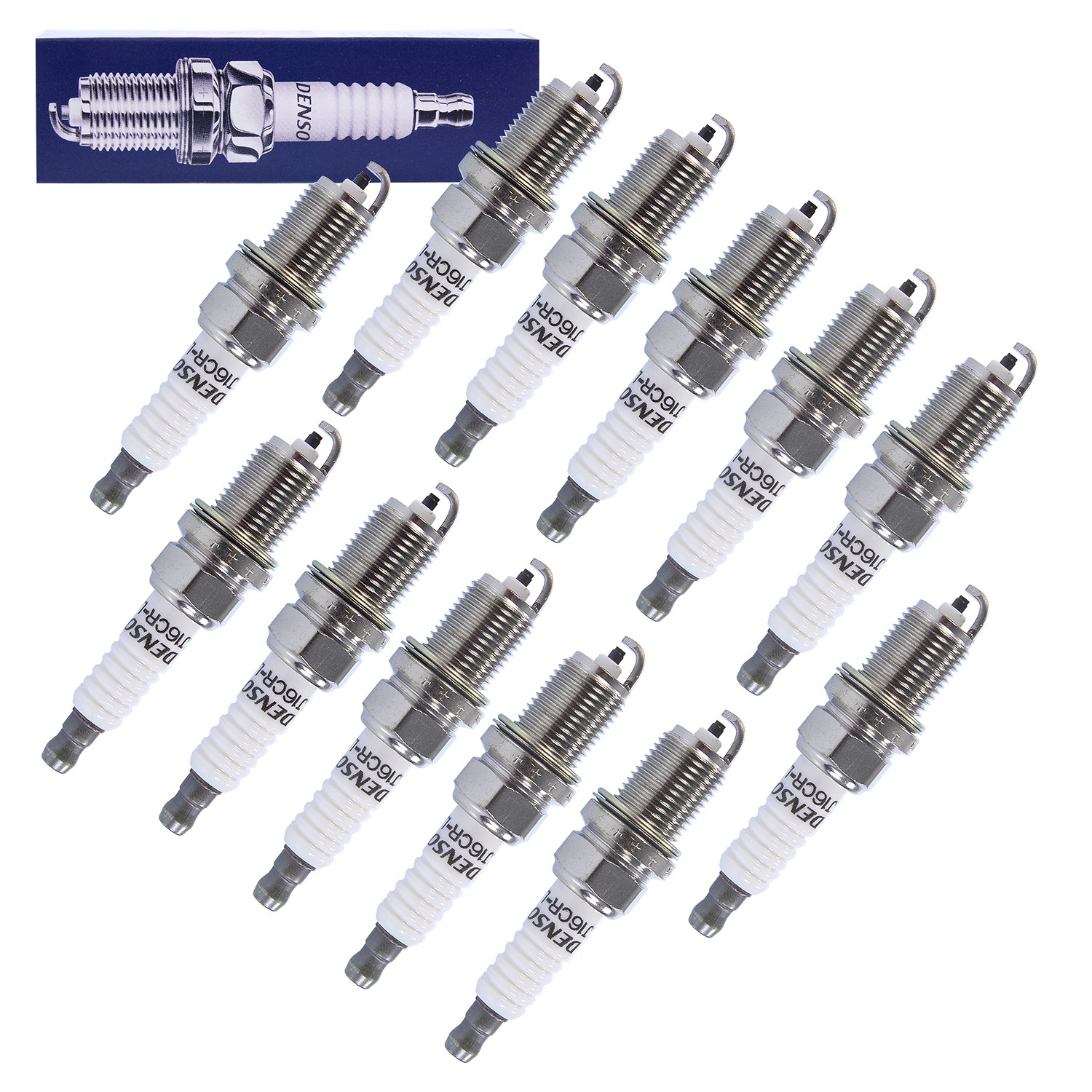 Denso 12x Zündkerze Nickel KJ16CR-L11 [Hersteller-Nr. KJ16CR-L11] für BMW