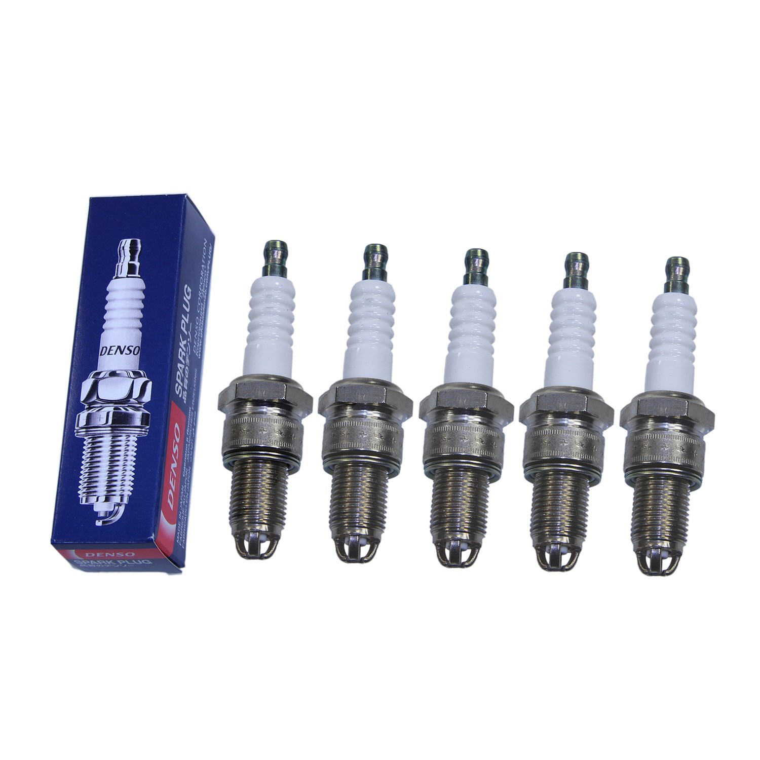 Denso 5x Zündkerze Nickel W20EPBR-S [Hersteller-Nr. W20EPBR-S] für Audi, VW