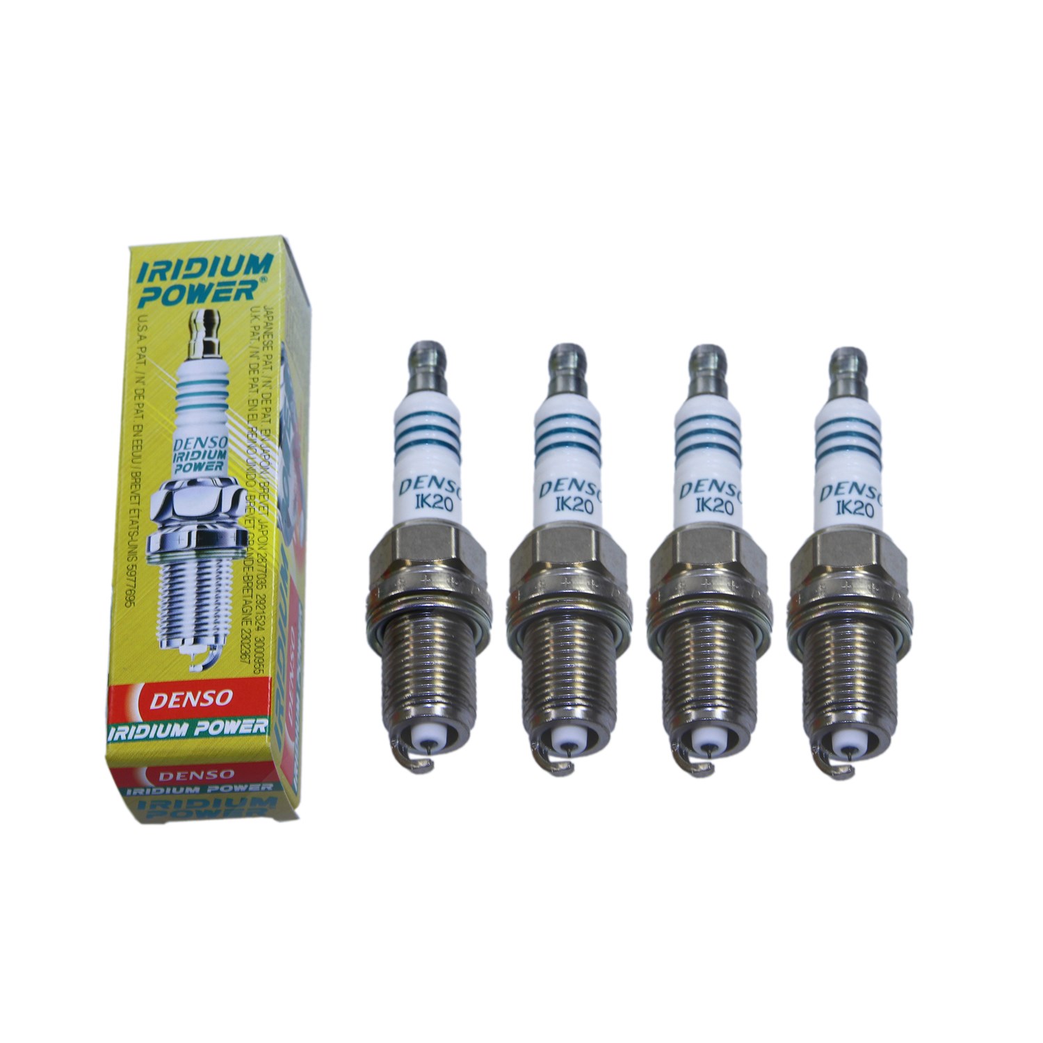 Denso 4x Zündkerze Iridium Power IK20 [Hersteller-Nr. IK20] für Honda, Jaguar, BMW, Ford, Mazda, Peugeot