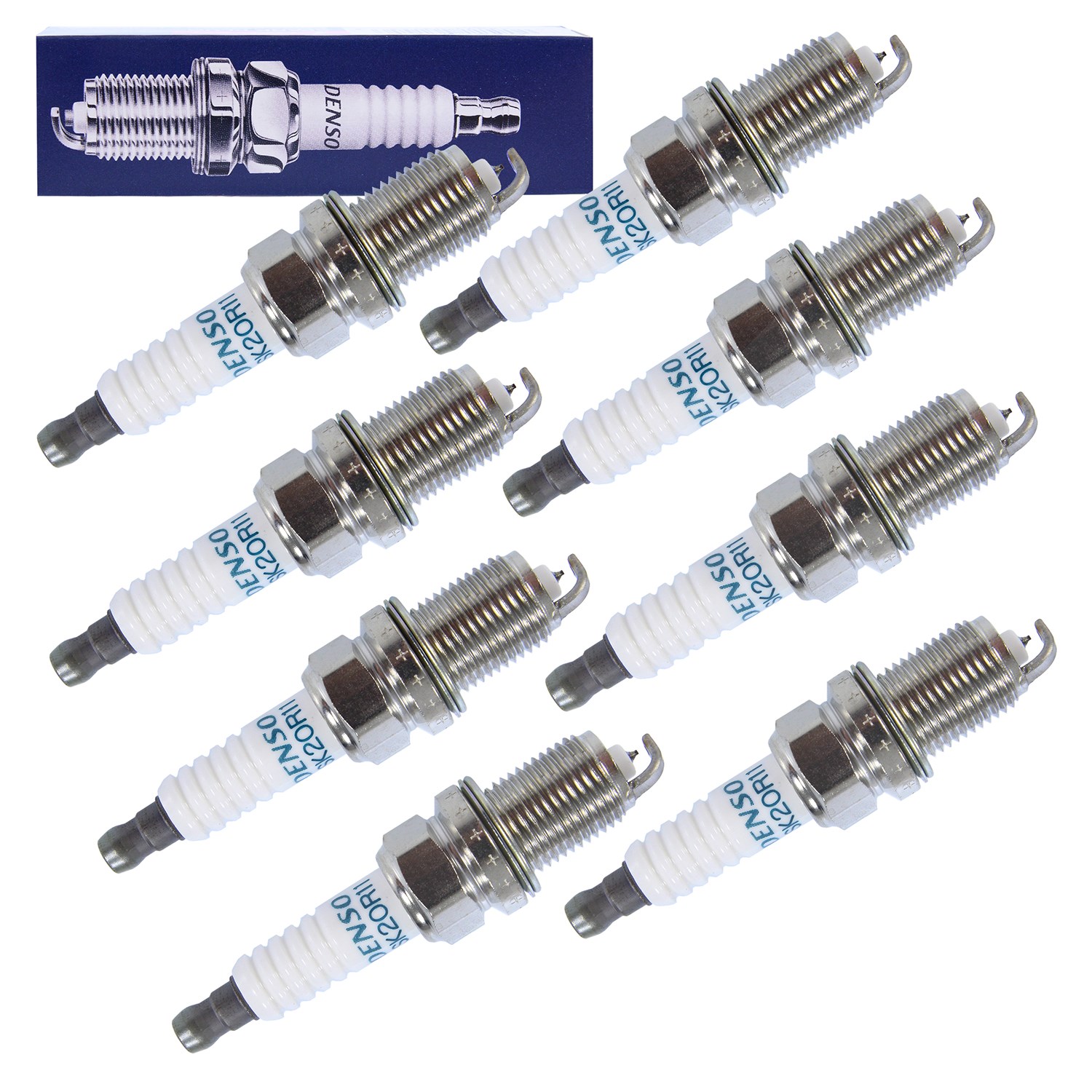 Denso 8x Zündkerze Iridium SK20R11 [Hersteller-Nr. SK20R11] für Toyota, Lexus