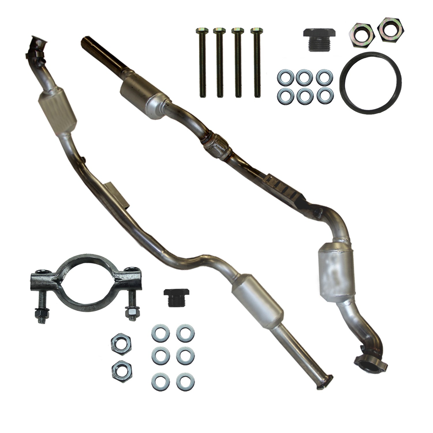Bestprice Katalysator mit Anbauteilen links+rechts [Hersteller-Nr. 31055118] für Mercedes-Benz