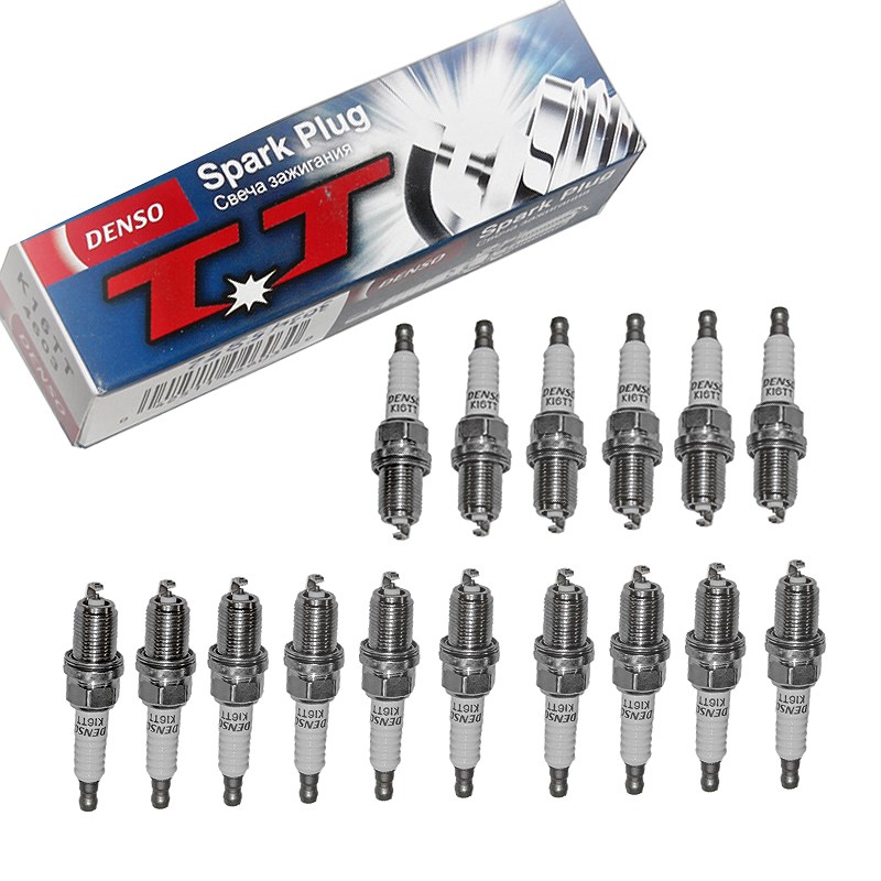 Denso 16x Zündkerze Twin Tip K16TT [Hersteller-Nr. K16TT] für Mercedes-Benz