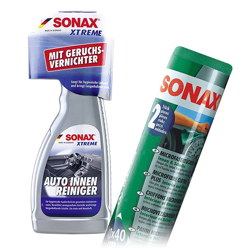 Sonax 1x 500ml XTREME AutoInnenReiniger+ 2x Microtücher [Hersteller-Nr. 31063381]