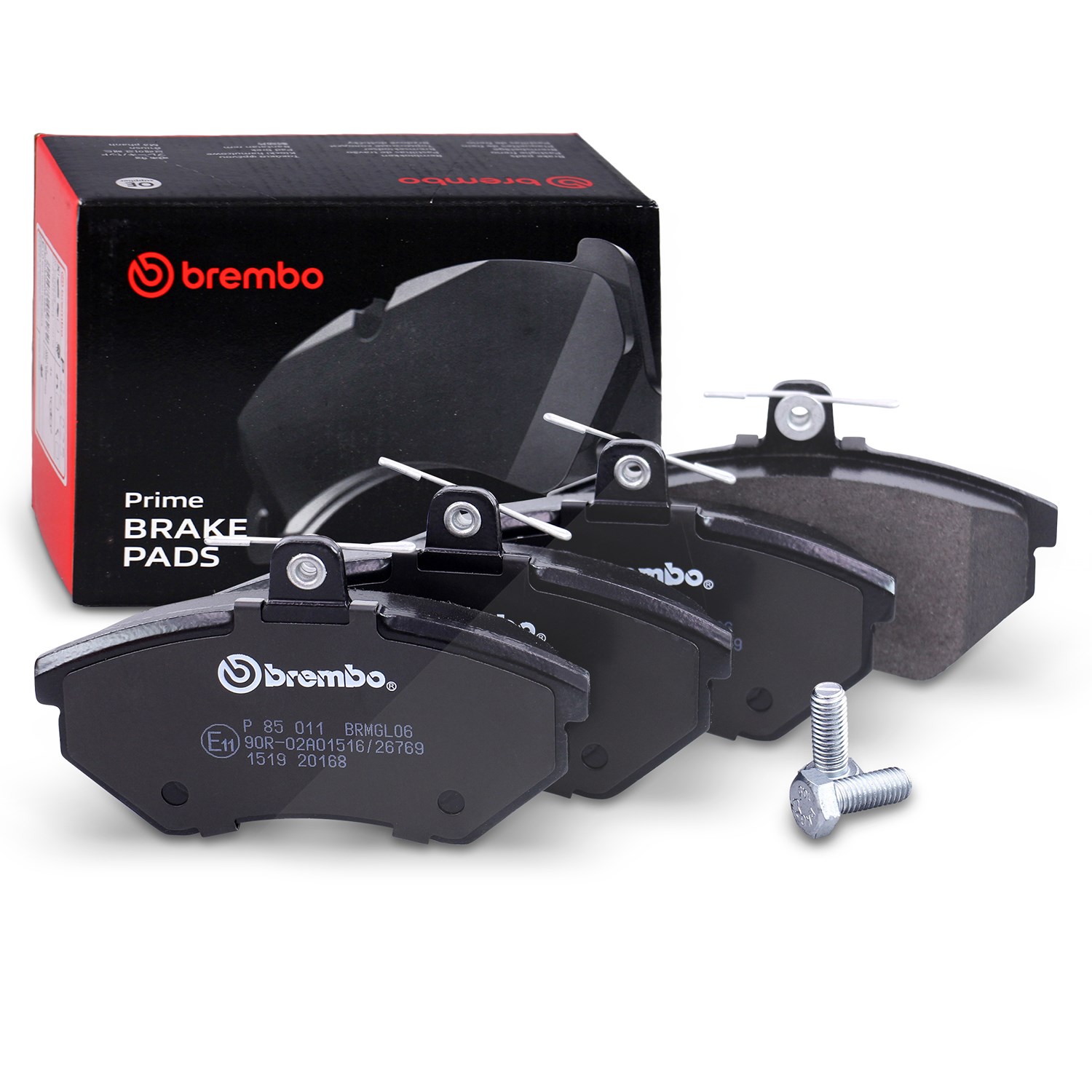 Brembo Bremsbelagsatz Vorderachse [Hersteller-Nr. P85011] für Chery, Audi, VW, Seat, Geely