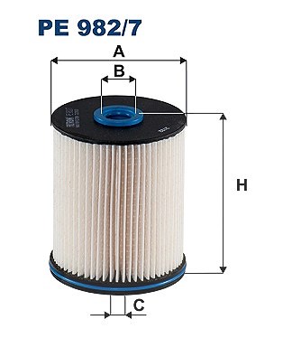 Filtron Kraftstofffilter Pe 982/7 Filtereinsatz 115Mm Für Gm Opel - Bild 7