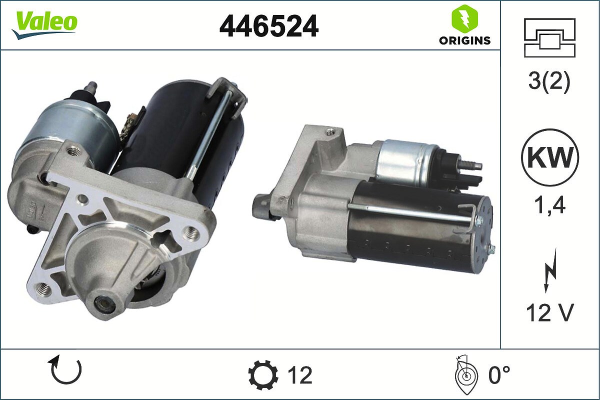 Valeo Starter [Hersteller-Nr. 446524] für Dacia, Ford, Nissan, Renault