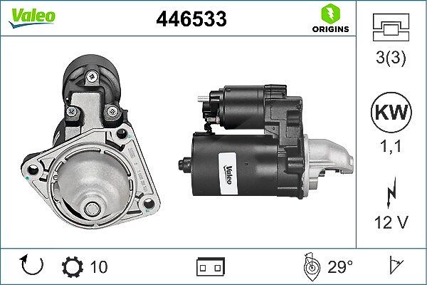 Valeo Starter [Hersteller-Nr. 446533] für Mazda, Ford