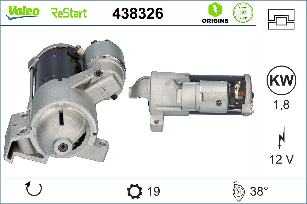 Valeo Starter [Hersteller-Nr. 438326] für BMW