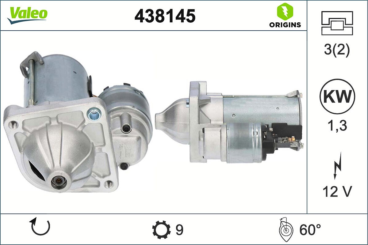 Valeo Starter [Hersteller-Nr. 438145] für Fiat, Lancia