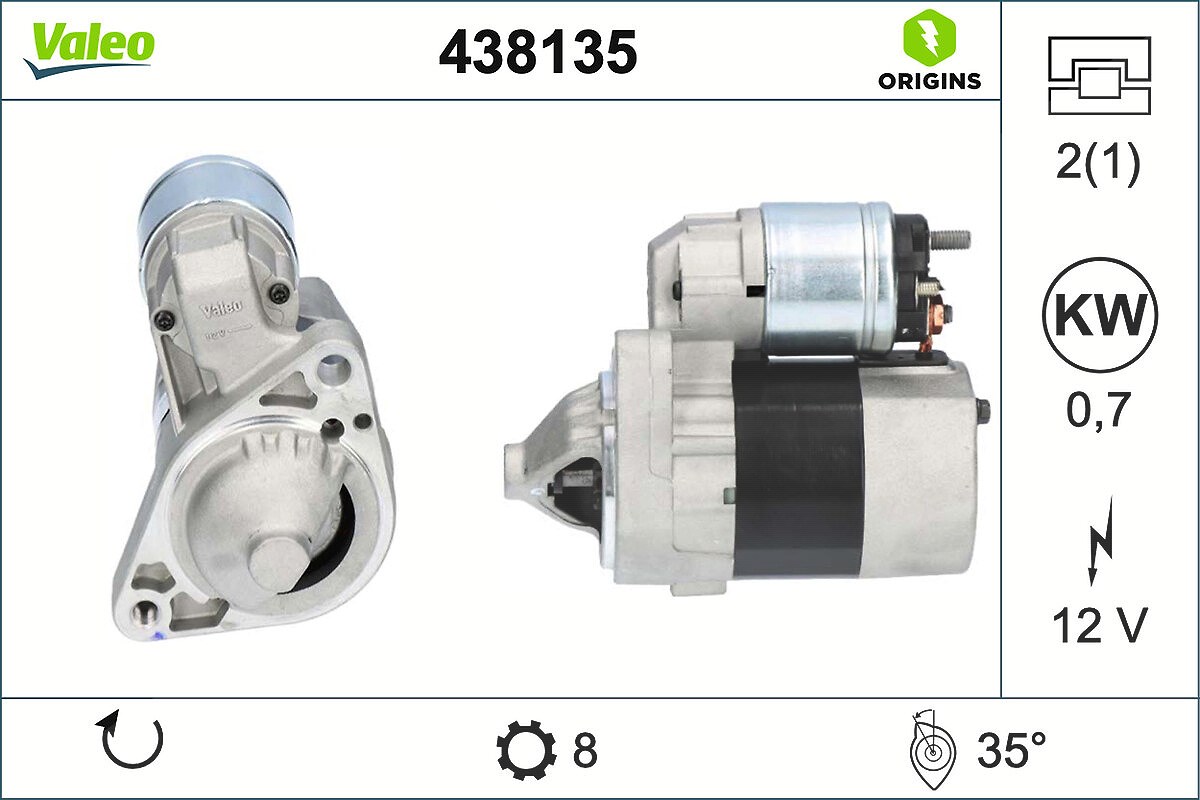 Valeo Starter [Hersteller-Nr. 438135] für Nissan