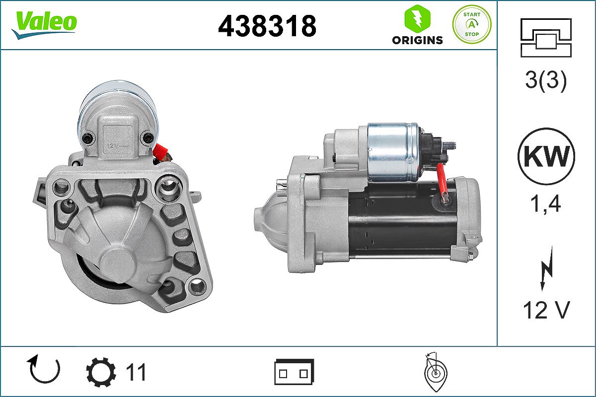 Valeo Starter [Hersteller-Nr. 438318] für Volvo