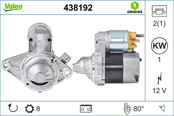 Valeo Starter [Hersteller-Nr. 438192] für Citroën, Toyota, Peugeot