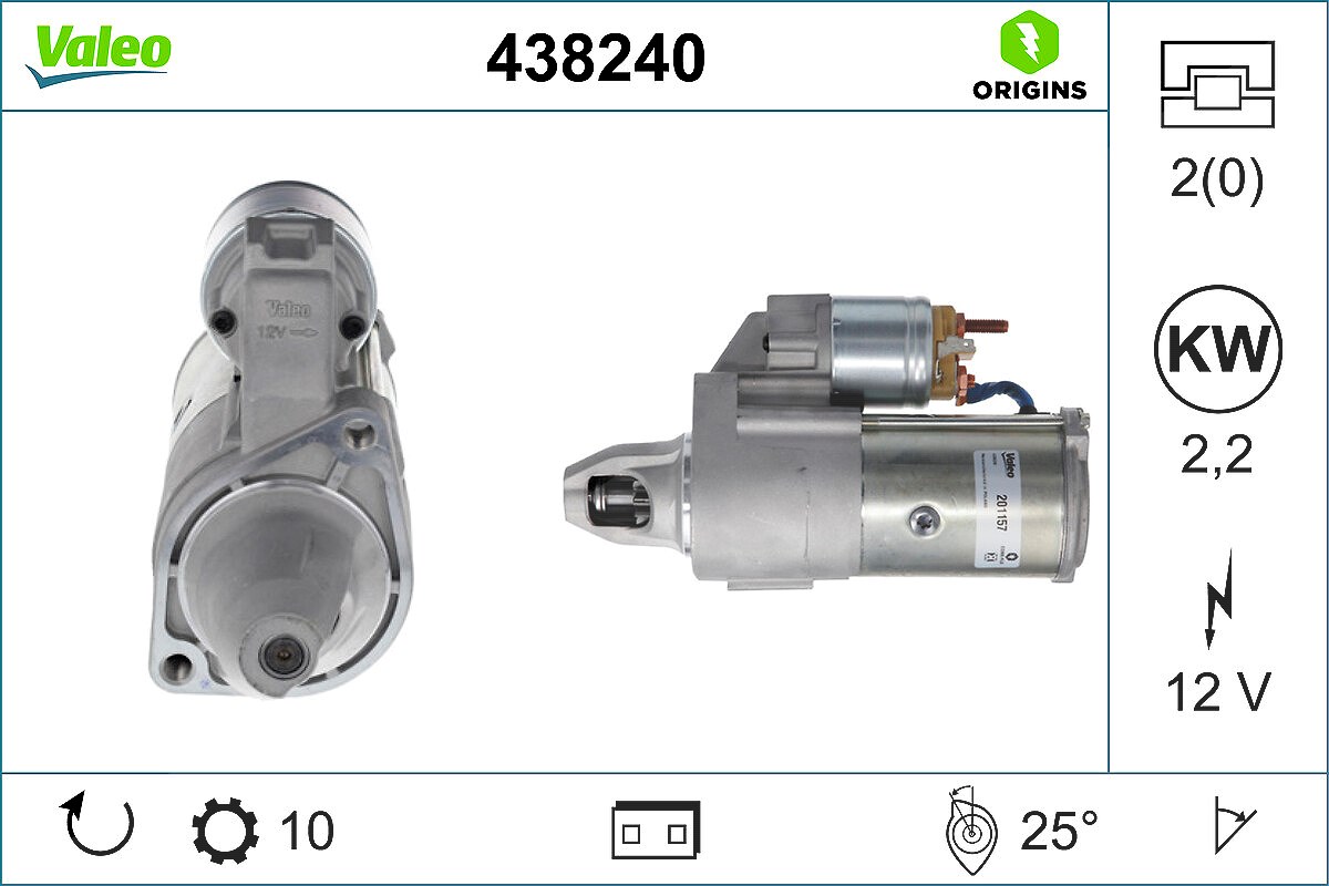 Valeo Starter [Hersteller-Nr. 438240] für Jeep, Chrysler