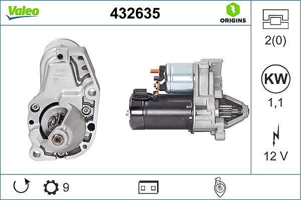 Valeo Starter [Hersteller-Nr. 432635]