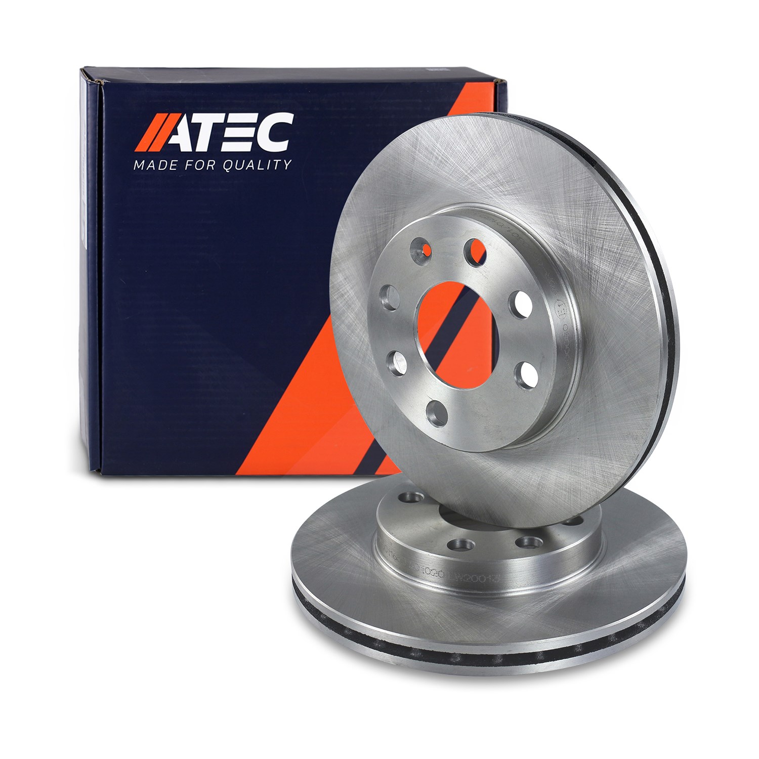 Atec Bremsscheibe vorne belüftet [Hersteller-Nr. 10600080] für Daewoo, Opel, Chevrolet, Vauxhall