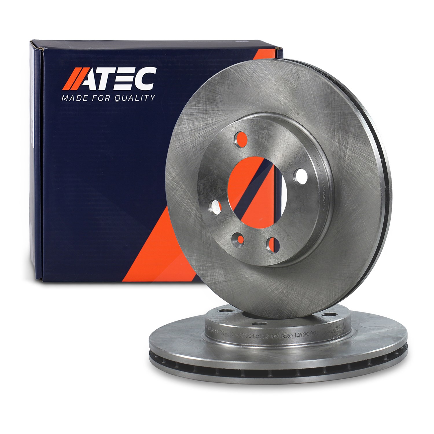 Atec Bremsscheibe Vorderachse Belüftet [Hersteller-Nr. 10600285] für Seat, Audi, VW