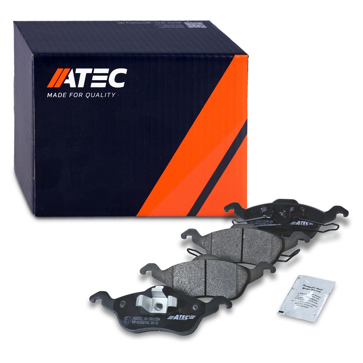 Atec Bremsbeläge vorne (Satz) [Hersteller-Nr. 10600311] für Ford