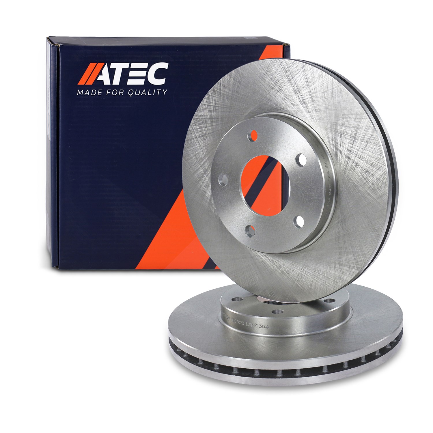 Atec Bremsscheibe Vorderachse Belüftet [Hersteller-Nr. 10600485] für Mazda, Nissan