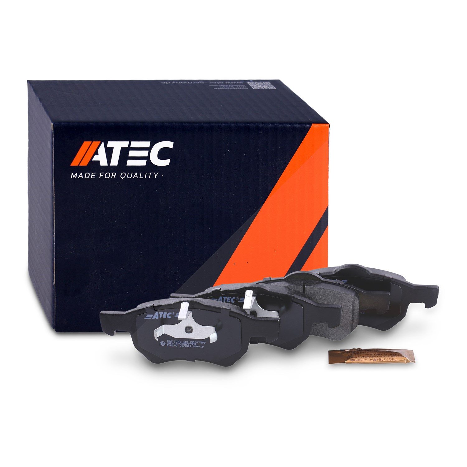 Atec Bremsbeläge vorne (Satz)e SYSTEM ATE [Hersteller-Nr. 10601043] für Chrysler